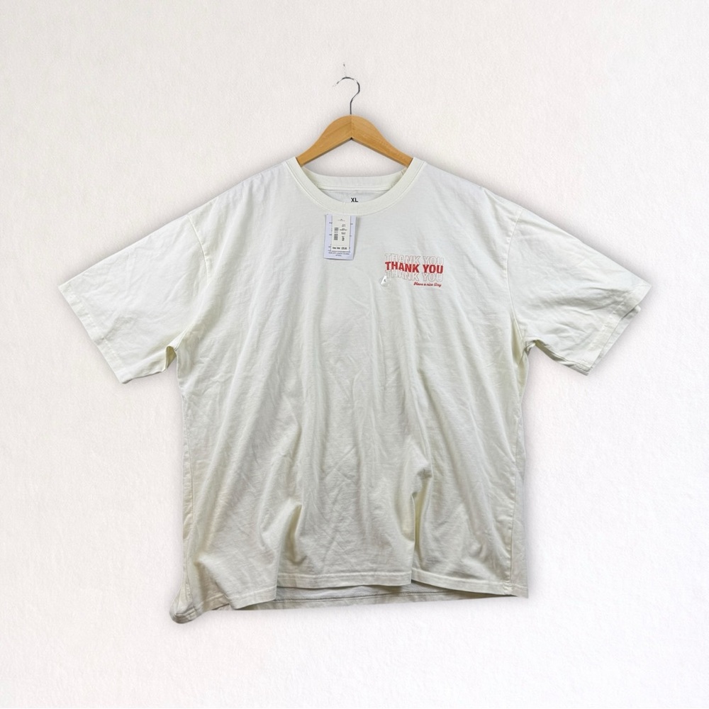 Aeropostale Thank You Floral Graphic T Shirt Size XL New With Tags